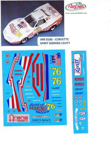 Decal corvette 76 spirit - corvette, #76