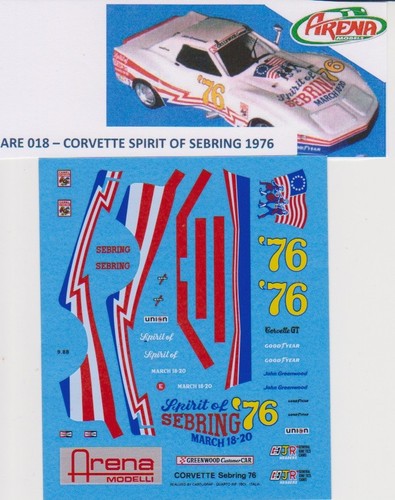 Decal corvette spirit of - spirit,